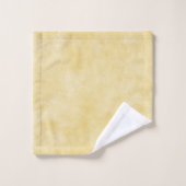 Schwarz, Weiß und Gelb Gelb Gelb Gelbtes Muster Badhandtuch Set (Waschlappen)