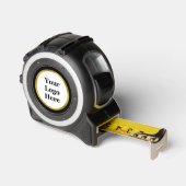 Schwarz, Weiß und Gold Ihr Logo hier Vorlage Maßband (Winkel)