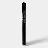 Schwarz, Weiß und Gold Swirl Case-Mate iPhone Hülle (Rückseite / Links)