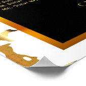 Schwarz-, Weiß- und Goldmarmor - Seating Chart (9) Poster (Ecke)