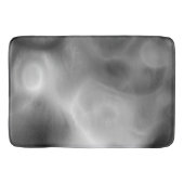 Schwarz, Weiß und Grau Abstrakt Badematte (Vorderseite)