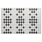 Schwarz Weiß und Grau Argyle Stoff (Yard (91,4 cm))