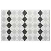Schwarz Weiß und Grau Argyle Stoff (Fat Quarter (45,7 x 55,9 cm))