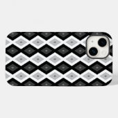 Schwarz, Weiß und Grau Case-Mate iPhone Hülle (Rückseite (Horizontal))