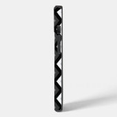 Schwarz, Weiß und Grau Case-Mate iPhone Hülle (Rückseite / Links)