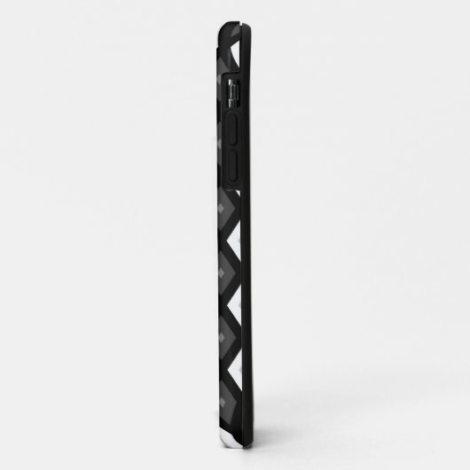 Schwarz, Weiß und Grau Case-Mate iPhone Hülle (Hinten/Links)