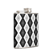 Schwarz, Weiß und Grau Flachmann (Rechts)