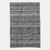 Schwarz, Weiß und Grau-Karo Geschirrtuch (Vertikal)