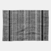 Schwarz, Weiß und Grau-Karo Geschirrtuch (Horizontal)