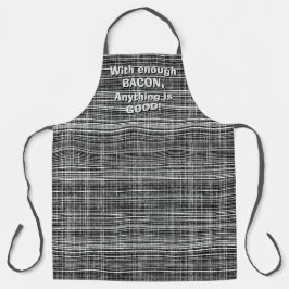 Schwarz-, Weiß- und Grau-Karo-Muster Schürze