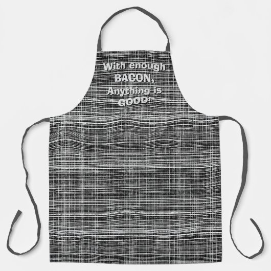 Schwarz-, Weiß- und Grau-Karo-Muster Schürze (Vorderseite)