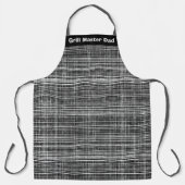 Schwarz, Weiß und Grau-Karo Schürze (Vorderseite)