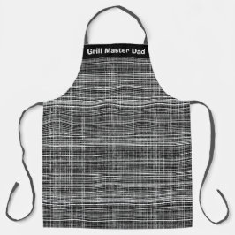 Schwarz, Weiß und Grau-Karo Schürze