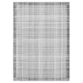 Schwarz, Weiß und Grau-Karo Tischdecke (Vorderseite)