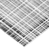 Schwarz, Weiß und Grau-Karo Tischdecke (Schrägansicht)