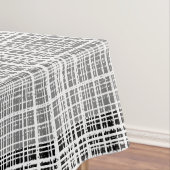 Schwarz, Weiß und Grau-Karo Tischdecke (Beispiel)