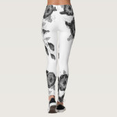 Schwarz-weiß und grau leggings (Rückseite)