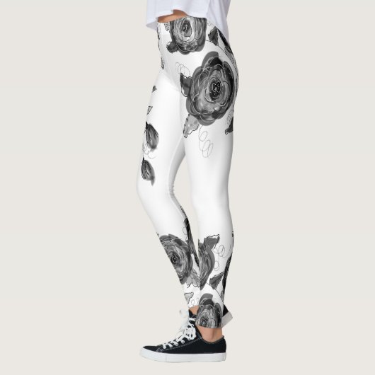 Schwarz-weiß und grau leggings (Links)