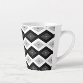 Schwarz, Weiß und Grau Milchtasse (Rechts)