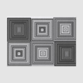 Schwarz, weiß und Grau quadriert Seidenpapier