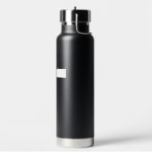 Schwarz-weiß und Magenta Minimalistisch Christlich Trinkflasche (Links)