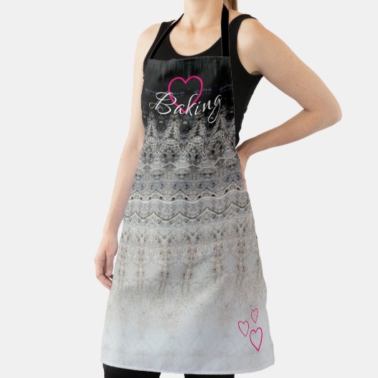 Schwarz-weiß und rosa schürze (InSitu)