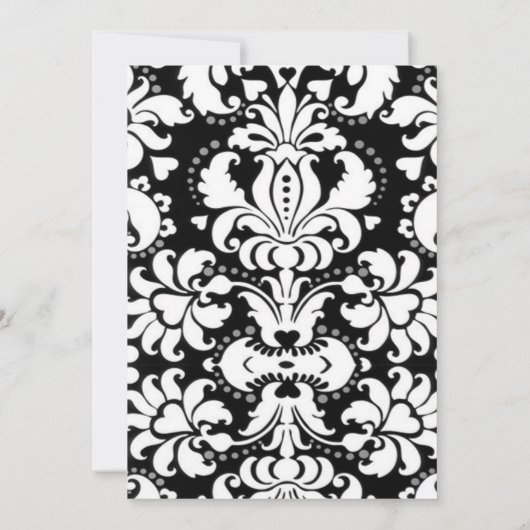 Schwarz-weiß und rot einladung (Rückseite)