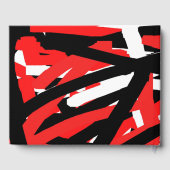 Schwarz, Weiß und Rot Gästebuch (Rückseite)