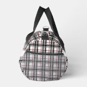 Schwarz-weiß und rot Kariert Duffle Bag (Rechts)