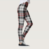 Schwarz-weiß und rot Kariert Leggings (Rechts)