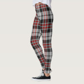 Schwarz-weiß und rot Kariert Leggings (Links)