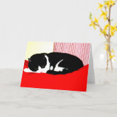 Schwarz, Weiß und Rot Karte (Gelbe Blume)