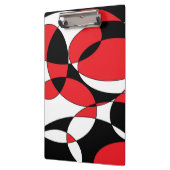 Schwarz, Weiß und Rot Klemmbrett (Links)