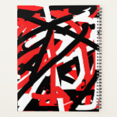 Schwarz, Weiß und Rot Planer (Rückseite)