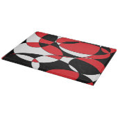 Schwarz, Weiß und Rot Schneidebrett (Ecke)