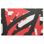 Schwarz, Weiß und Rot Stoff (Fat Quarter (45,7 x 55,9 cm))