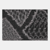 Schwarz, Weiß und Rot - Strick - Papier (Vorderseite 2)