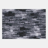 Schwarz, Weiß und Rot - Strick - Papier (Vorderseite)