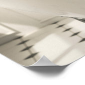 Schwarz-Weiß und Rot, von Liebe umgeben, Hundebad Poster (Ecke)