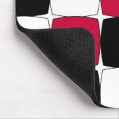Schwarz, Weiß und Roter Fisheye von Celeste Sheffe Mousepad (Ecke)