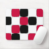 Schwarz, Weiß und Roter Fisheye von Celeste Sheffe Mousepad (Mit Mouse)