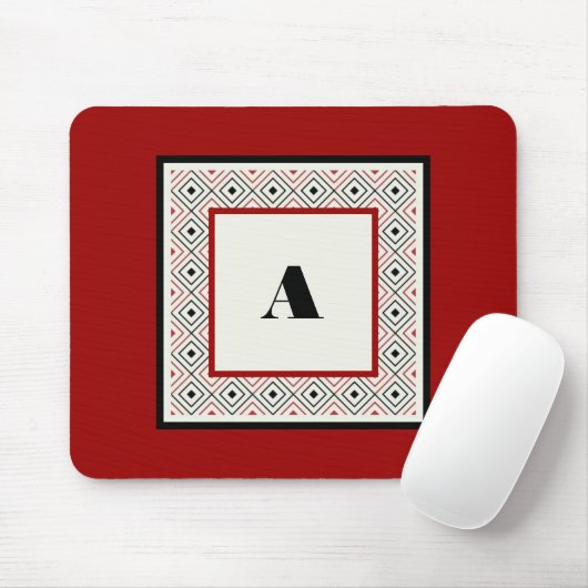 Schwarz-weiß und weinspezifisch Modernes Design Mousepad (Mit Mouse)