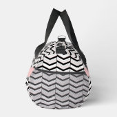 Schwarz-weiß und Zickzack Duffle Bag (Rechts)