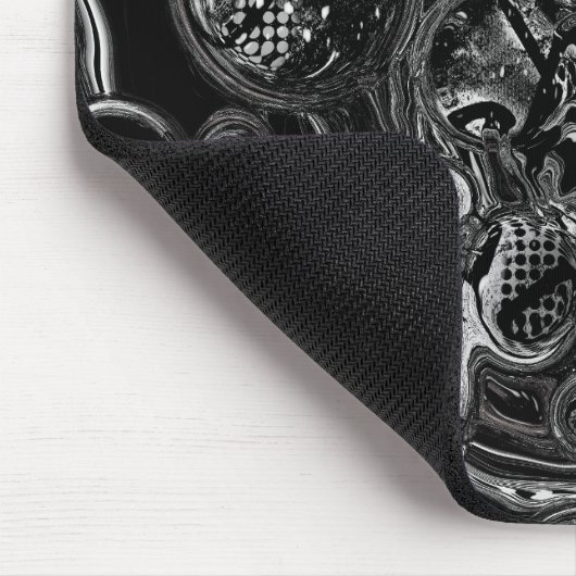 Schwarz-Weiß-Unendlichkeit Mousepad (Ecke)