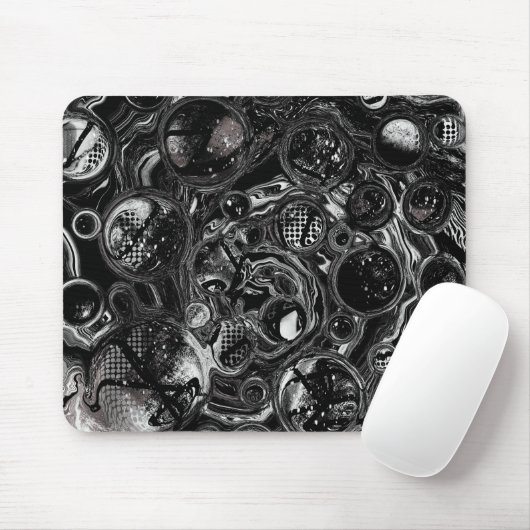 Schwarz-Weiß-Unendlichkeit Mousepad (Mit Mouse)