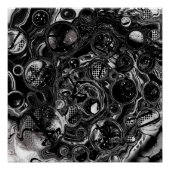 Schwarz-Weiß-Unendlichkeit Poster (Vorderseite)