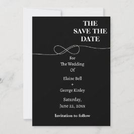 Schwarz-Weiß-Unendlichkeit Save the Date