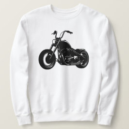 Schwarz-weiß-Vektor-Art einer klassischen Cruiser- Sweatshirt