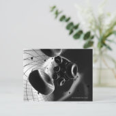 Schwarz-Weiß-Vergrößerung der Blutzellen Postkarte (Stehend Vorderseite)