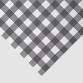 Schwarz-Weiß-Vichy-Print-Gingham-Muster Seidenpapier (Ausschnitt)
